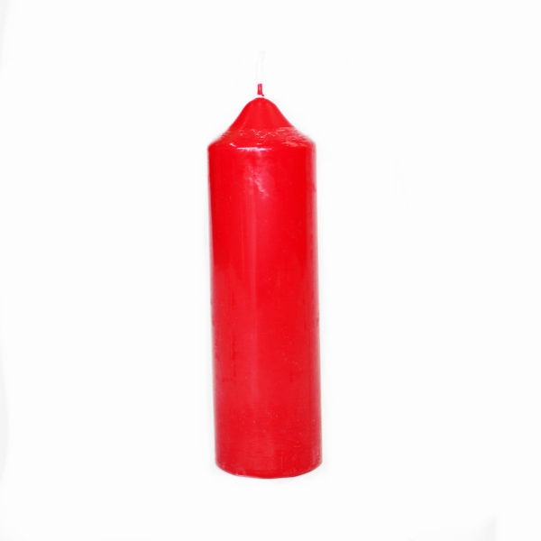 Red Chapel Candles - 50mm Base 1